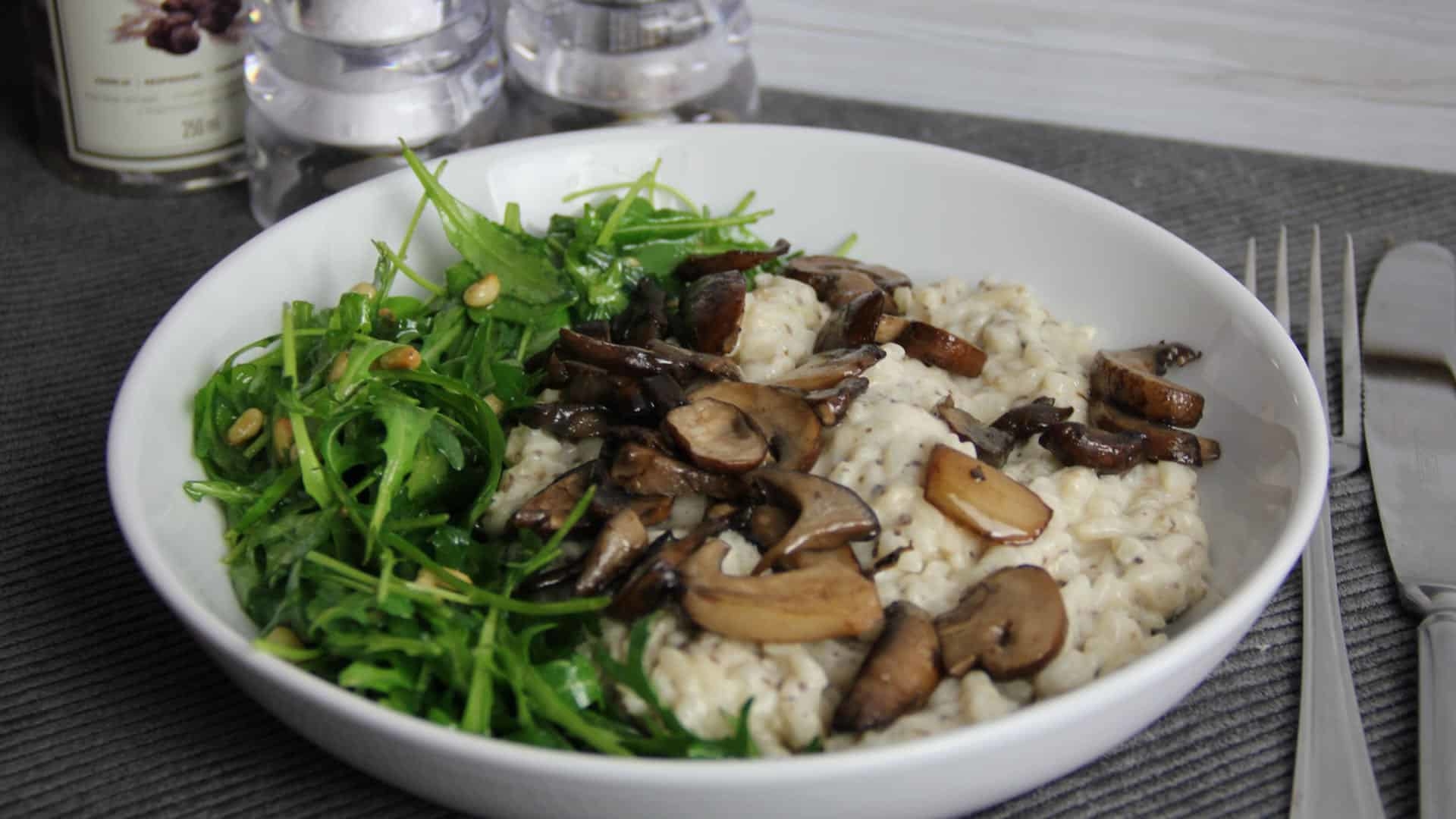 Paddenstoelen risotto